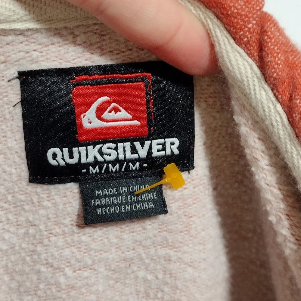 Quicksilver hoodie hooded jacket sweatshirt zipper - Picture 7 of 7